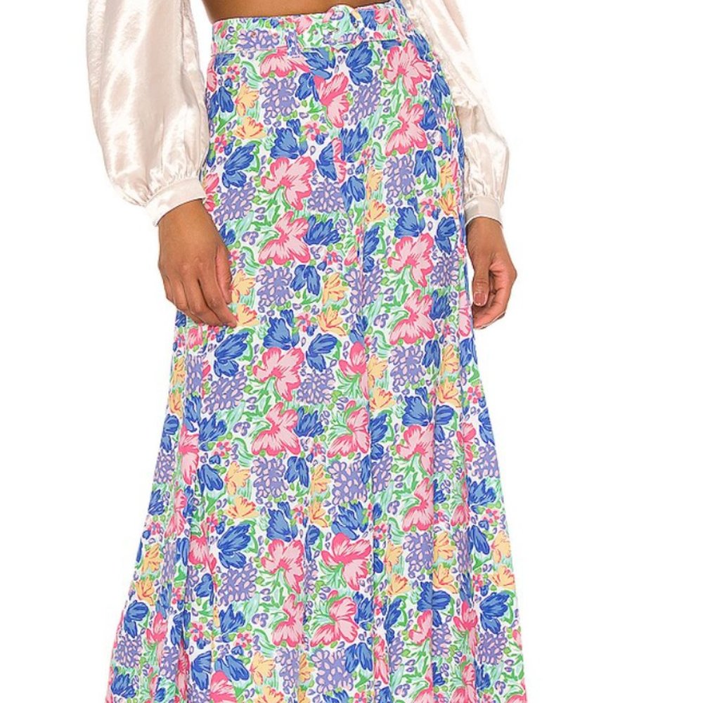 FAITHFULL THE BRAND Valensole Midi Skirt Floral